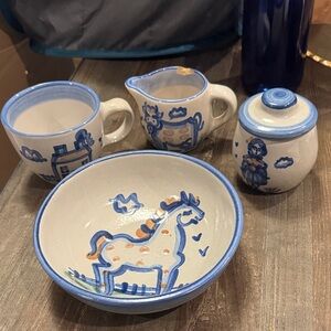 M.A. Hadley Pottery Pieces from the Country Collection